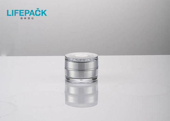 Customized Color Acrylic Containers Refillable With Lids Luxury Thick Wall