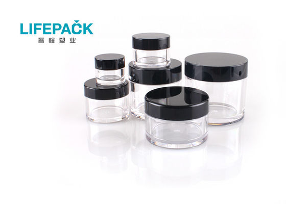 PETG Eco Friendly Plastic Cosmetic Jars Multiple Capacity For Foundation