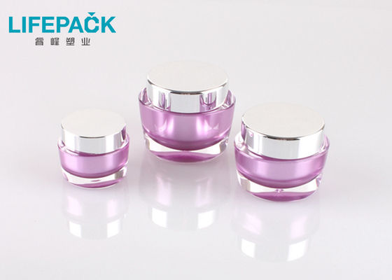 PMMA Oval Shaped Empty Cream Jar Acrylic Material High End Appearance