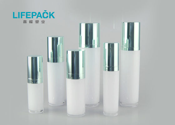 Snail Serum Clear Plastic Pump Bottles With Disc Cylinder Shape Inner PE Material