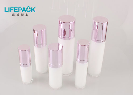 Facial Serum Acrylic Lotion Bottles Multiple Capacity Hot Stamping Jar Finish