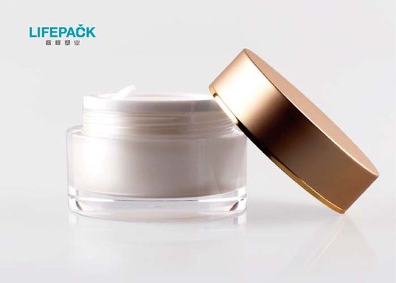 Luxury Round Face Cream Containers , 30ml Cosmetic Jar φ61mmx43mm Size