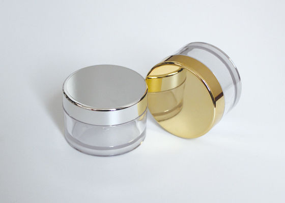 PETG Small Plastic Cosmetic Containers , Clear Plastic Jars Long Shelf Life