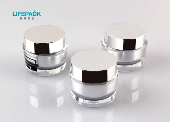 15g Plastic Cosmetic Jars With Lids , Plastic Cream Jars Customized Color