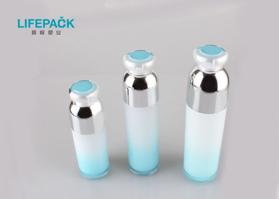Customized Serum Empty Lotion Bottle Double Wall Jar Structure Cylinder Shape