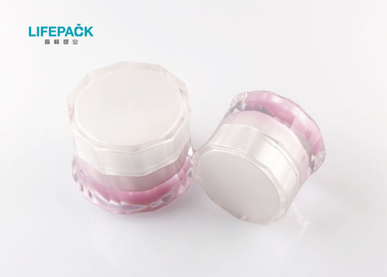 Korean Style Acrylic Cream Jar Eco Friendly Plastic Material Φ78.5mmx60.5mm Size