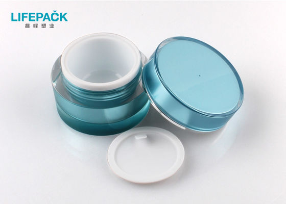 Luxury Cosmetic Jar Packaging , 1.76 Oz Matt Clear Acrylic Containers With Lid