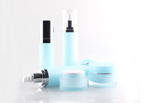 Plexiglass Straight Lotion Pump Bottle , Cosmetic Jars Bottles Multi Capacity