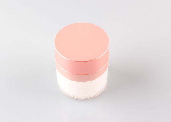 Round Shape Acrylic Airless Cosmetic Jar 15g Pushing Down Lotion PP Jar
