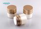 Body Lotion Airless Packaging Cosmetic , Round Plastic Container With Pump