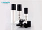 Cosmetic Packaging Acrylic Lotion Bottles 30ml Cylinder Clear Black