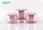 Customized Round 50ml Cosmetic Acrylic Jar Double Wall For Skincare Cream