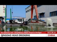 Amphibious Multi-Purpose Dredger 6.5 Meters Dept For Dredging