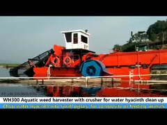 Aquatic Weeds Control Water Hyacinth Harvester Machine