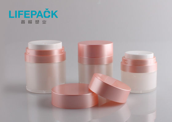 Luxury Pump Core Airless Cosmetic Jar Acrylic Outer Bottle For Cream Lotion Packaging
