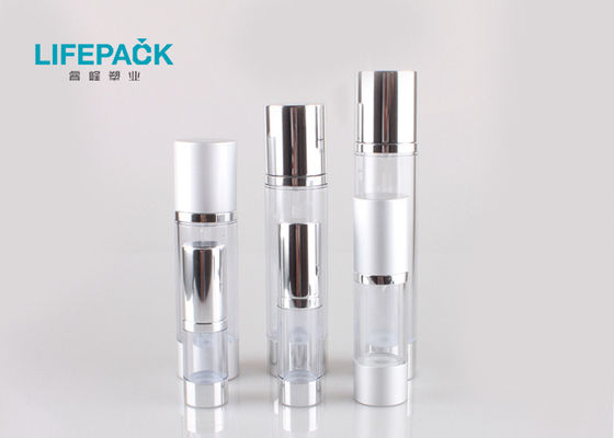 SAN Material Makeup Pump Bottle , Airless Lotion Pump Bottles For Cosmetic Gel