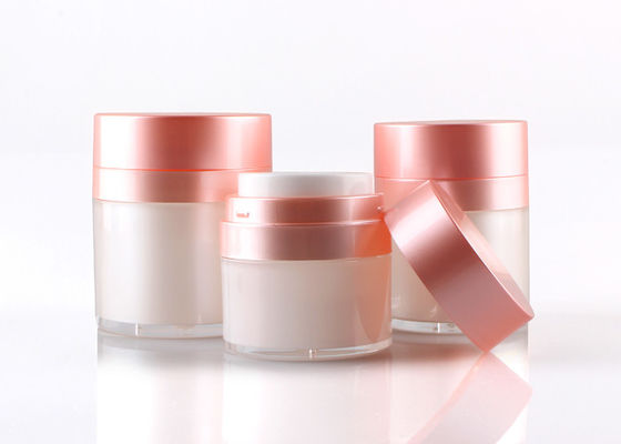 Serum Empty Airless Pump Bottle , 15g Cylinder Beauty Product Containers