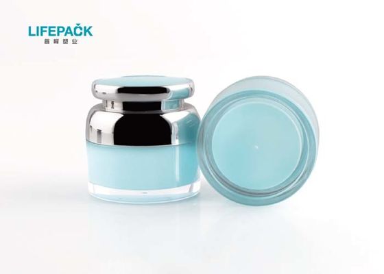 Round Shaped 30g Cosmetic Jars With Lids φ63mmx61mm Size Double Wall Structure