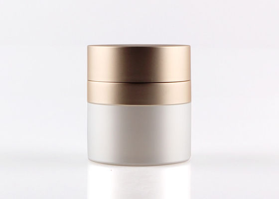 Cosmetic Packaging 30ml Airless Cream Jar With Pearl White Pump