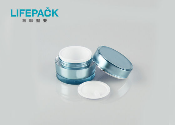 Empty Cosmetic Jars With Lids Round Shape Customized Color PP Inner Material