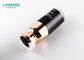 50ml Cosmetic Plastic Airless Bottle Cylinder With Rose Gold Collar