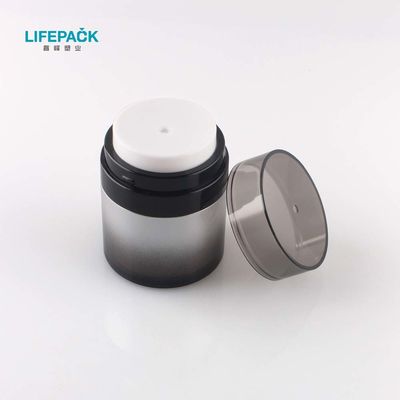 Luxury Empty Acrylic Cosmetic Packaging / Airless Custom Cosmetic Jars 50ml