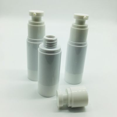 Plastic Cosmetic Lotion Bottle / Airless Pump Container For Liquid Foundation