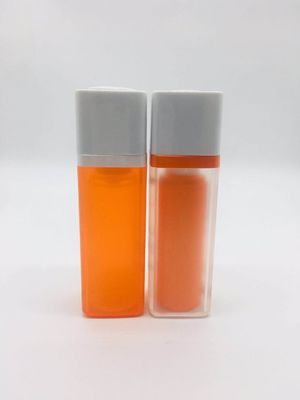 Empty Foundation Square Plastic Airless Bottle With Pump 15ml 30ml 50ml