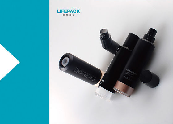 Korean Style Plastic Empty Foundation Pump Bottle 35ml Capacity Round Shape