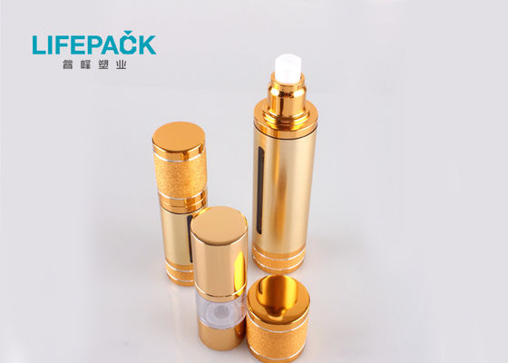Cylinder Shaped 30ml 50ml Aluminum Airless Bottle Customized Color Finish