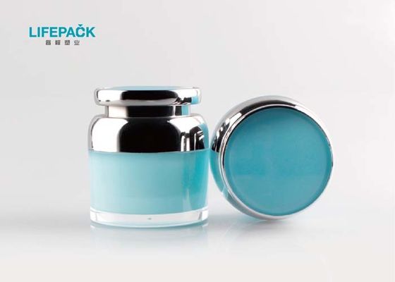 Round Cosmetic Acrylic Jar With Lids For Makeup Cream Packaging 30ml 50ml